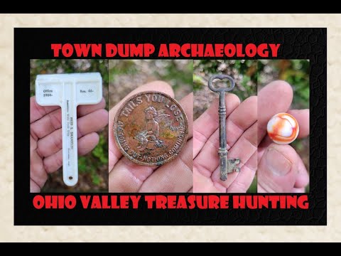 Town Dump Archaeology - Old Coins - Marbles - Tokens - Antiques - Bottle Digging - Toys -