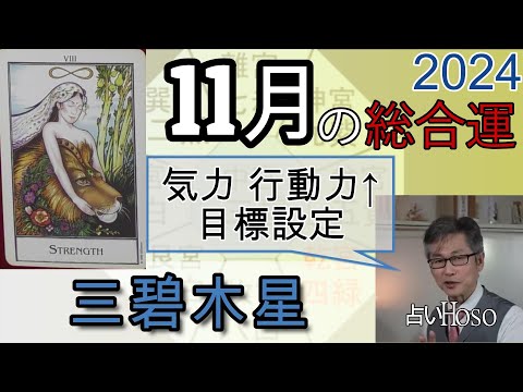 11月の運勢（総合運）【三碧木星】2024年 九星 タロット 占い