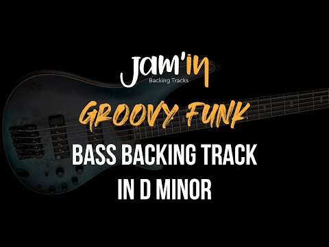 Groovy Funk Bass Backing Track in D Minor