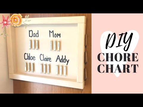 DIY Chore Chart that's EXTRA Customizable