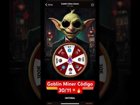 🔥Goblin Miner Código 30/11🔥💥#goblin #goblin #telegram #crypto #airdrop