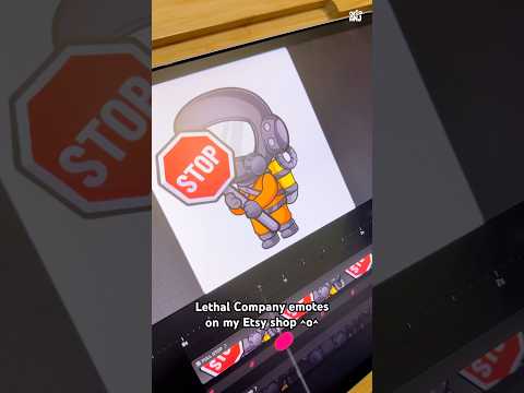 Animating LETHAL COMPANY emotes on Procreate Dreams 💜 #art #procreate