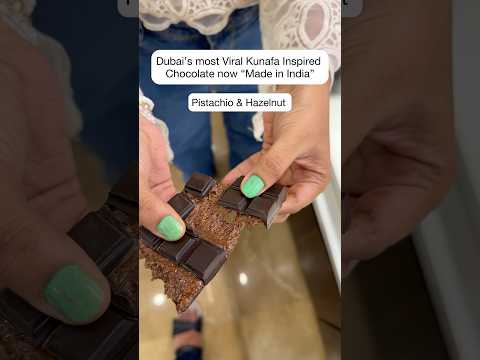 Dubai’s Viral Kunafa Chocolate #kunafachocolate #dubaiviral #baklava #streetfood #ytviral #ytshorts