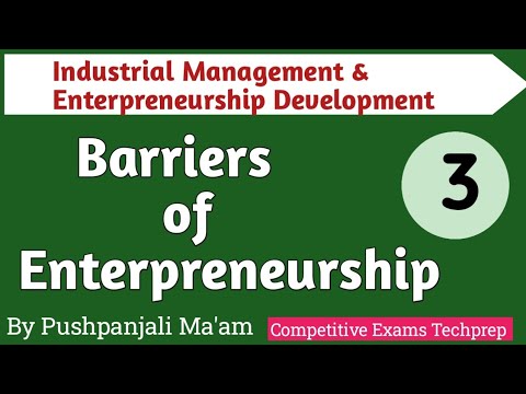 Barriers of Enterpreneurship in IMED in Hindi