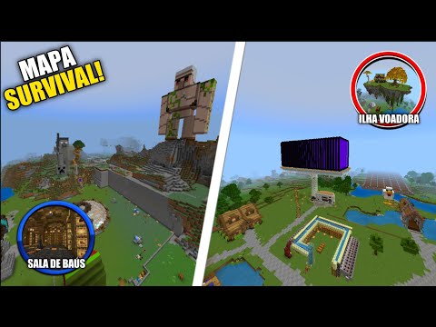 DOWNLOAD MAPA SURVIVAL COM FARMS, SALA DE BAÚS, CONSTRUÇÕES E ITENS OPS - MOSTRANDO MAPAS #7