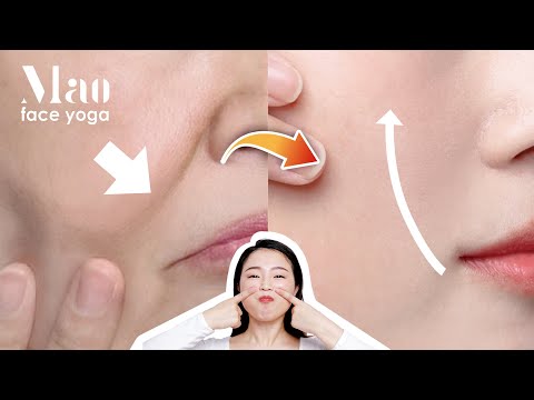 Face Yoga|How to Get Rid of Nasolabial Folds, Laugh Lines!  Effective Face Yoga Exercises