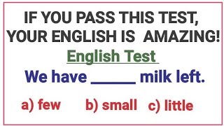 English Grammar Test ✍️ If you pass test, your English is amazing!