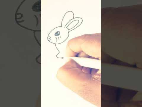 rabbit bnana seekhe aashani se #shorts #rabbit #rabbitmaking #drawing #easydrawing