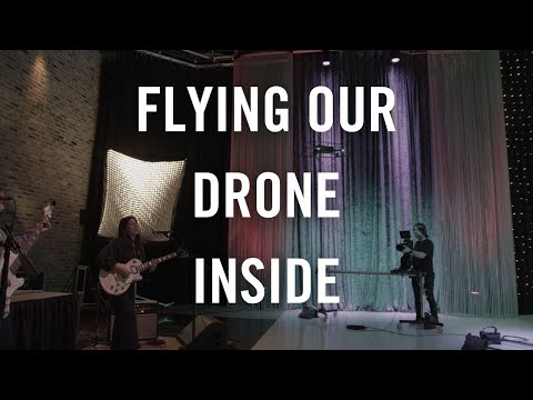 Flying Our Drone Through The Studio with The Tiarras