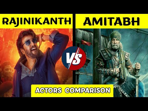 Rajinikanth VS Amitabh Bachchan Comparison in Hindi | Net Worth, Career, Movies 2024