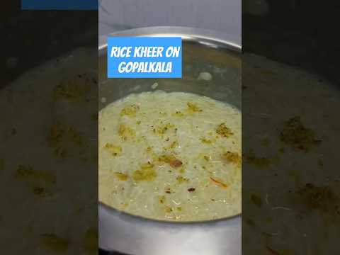 Rice kheer by me first time/chawal kheer#ytshort  #kheerrecipe#ricedessert #mumbaikarprajakta#food