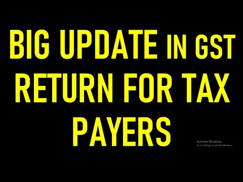 BIG UPDATE IN GST RETURN FOR TAX PAYERS | GST RETURN FOR OCTOBER 2024