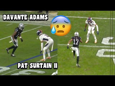 Davante Adams Vs Patrick Surtain II 🔥👀 (wR Vs CB) Raiders vs Broncos 2024 highlights