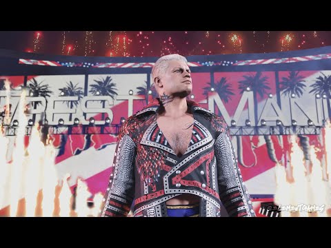 I Gave Cody Rhodes $250k Pyro For his WWE 2K23 Entrance (Wrestlemania)