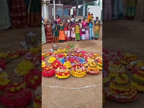 School celebration #today bathukamma special