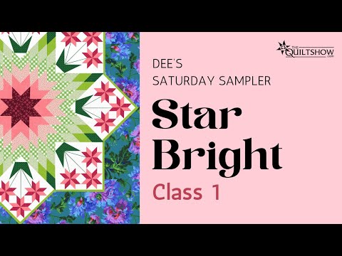 Dee's Saturday Sampler – Star Bright Class 1: Getting Started