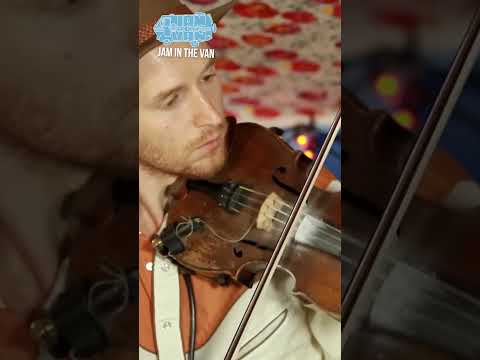 Insects vs. Robots perform for Jam in the Van parked in a field on Willie Nelson’s ranch in Luck, TX