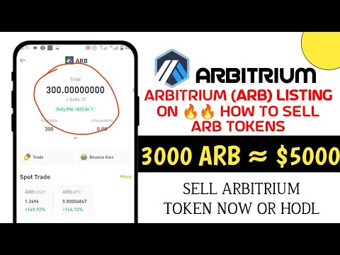 How to sell arbitrum arb token || How to swap arbitrum token on trustwallet, binance, mexc