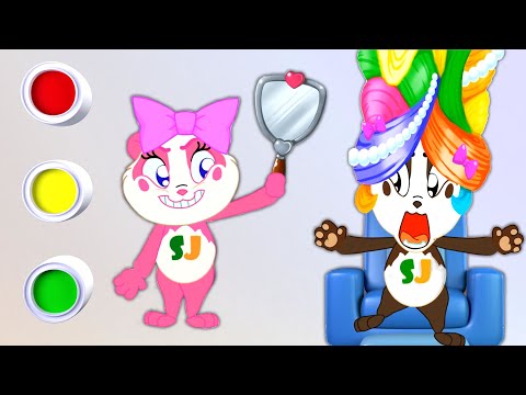 🎨🎤 Fun Paint & Play: Beauty Salon Colorful Song Adventure - Finger Family & Nursery Rhymes for Kids