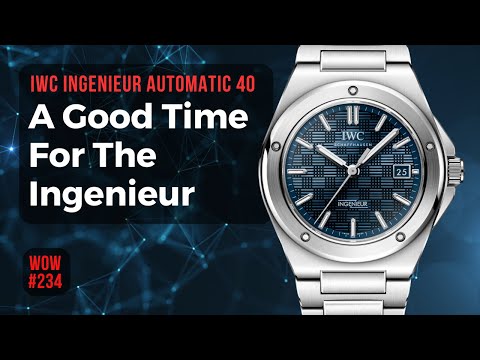 IWC Ingenieur Automatic 40 Blue. Strong Sport Watch  // Watch of the Week. Review 234