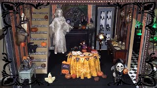 1:12 Scale Haunted Halloween Dollhouse Miniature Tour Walkthrough