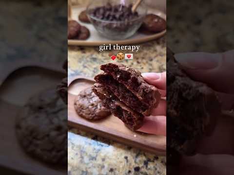 Fudgy Brownie Cookies 🤤🍪 #delicious #recipe #baking #fyp #chocolate