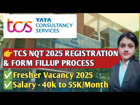 TCS NQT Registration process 2024-2025|Fresher jobs|Tata tcs form fillup off campus hiring| 3-11LPA