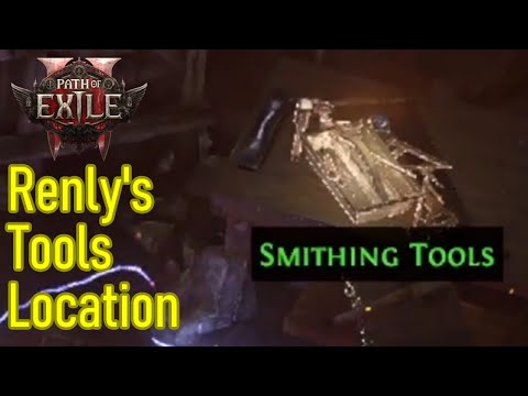 Path of Exile 2 Find Renly's Tools guide, smithing tools location guide