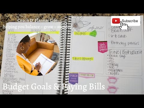 Budget Planner Goals Setup| Our Most Expensive Month of the Year