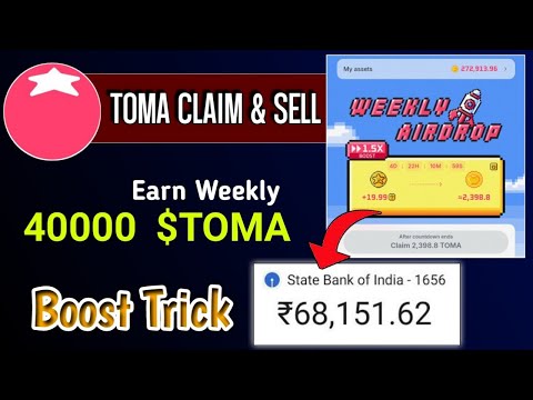 Tomarket Airdrop New Trick | TOMA Weekly Airdrop | Tom market Coin listing #tomarket