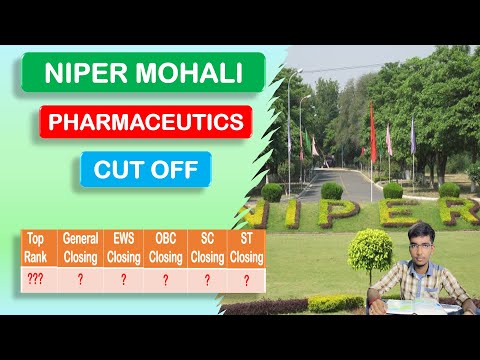 PHARMACEUTICS CUT OFF I NIPER MOHALI I RANK-WISE CUT-OFF IN NIPER I NIPER-JEE CUT-OFF I NIPER 2024