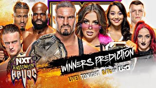 WWE NXT Halloween Havoc 2022 Official Match Card HD | Wrestle Freakin