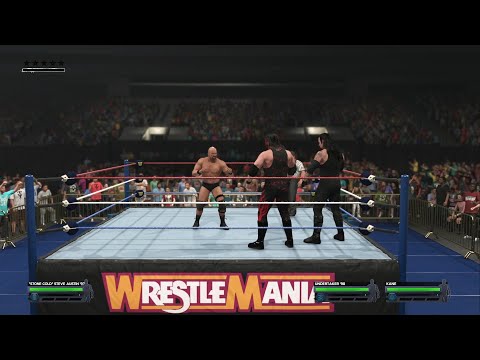 Stone Cold vs The Undertaker and Kane | Handicap Match | WWE2K24 Games | Neon Nights Gamer