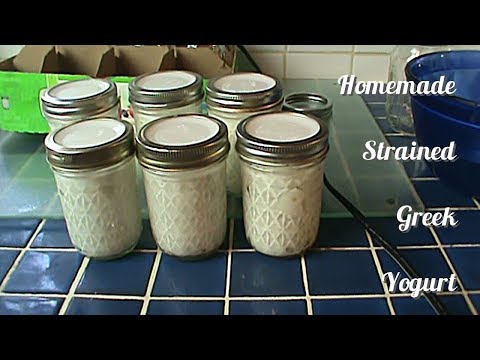 Make Greek Strained Yogurt at  Home -- So Easy.