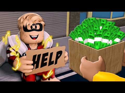 HOMELESS SUPERHERO Becomes A MILLIONAIRE! (A Roblox Movie)