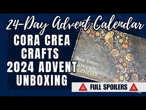 Advent Unboxing: 24 Day Cora Crea Crafts Advent FULL UNBOXING | Planmas Day #9