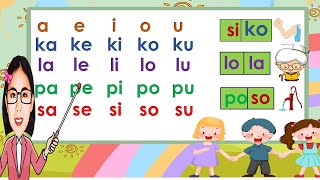 PAGBASA NG TAGALOG FOR KINDER, GRADE1 AT 2. PAGPAPANTIG AT PAGBUO NG MGA SALITA.