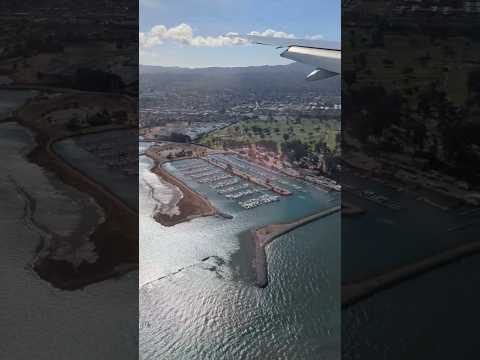 United 900 from Heathrow LHR landing in San Francisco (Part 1 of 2) #shorts #travel #sfo #united