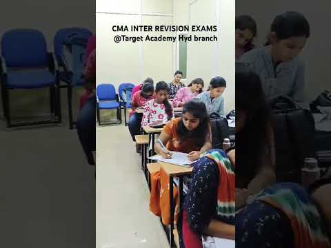 CMA INTER REVISION EXAMS AT Target Academy Hyd branch #cma #exam #education #hyderabad #ca #ca