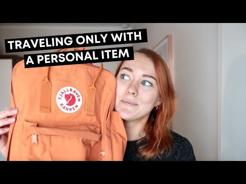 Traveling only with a personal item | Minimalist packing video: 4 days in a small backpack