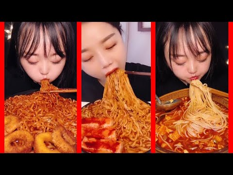 면치기면먹방 모음불닭볶음면 | Spicy Chicken Noodle Eating Show | Ep36