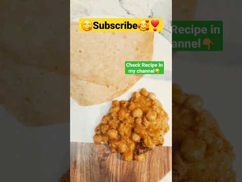 LunchMenu😍|Chapathi/ChikpeasCurry| #shorts #ytshorts #viral #trending #sowmikitchen123