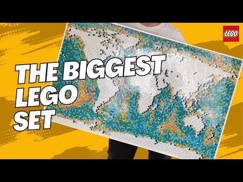 LEGO World Map | Unboxing and Build Set 31203 | My Biggest Set So Far