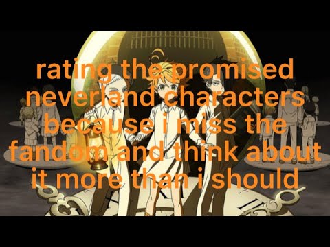 rating the promised neverland characters