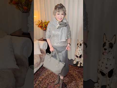 Metallic color sweater #silver #gray #onecolor