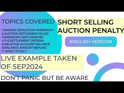 Short Selling Auction Settlement