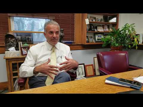 Leominster Mayor Dean Mazzarella talks about new police station, Nov. 19, 2019.