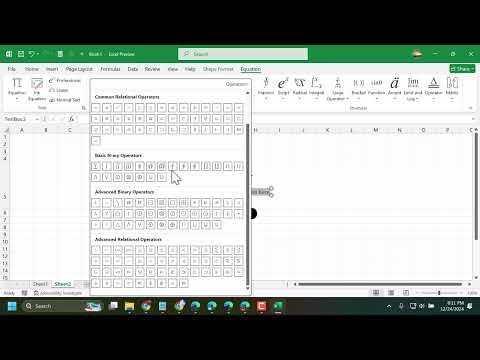 type therefore symbol in Excel