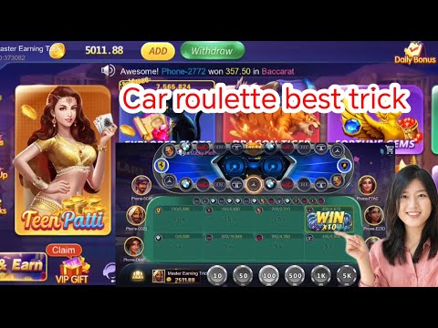 Car roulette trick today / Car roulette tricks / Car roulette kaise khele / car roulette game play