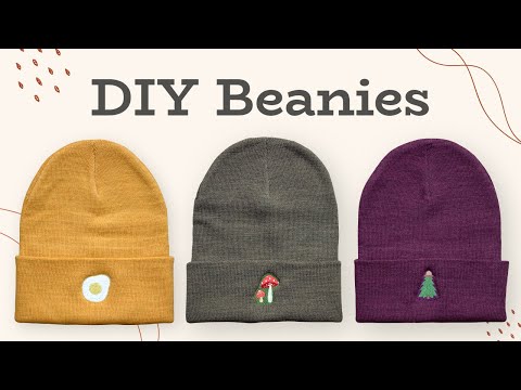 How to Embroider Beanies | Brother PE 800 | DIY